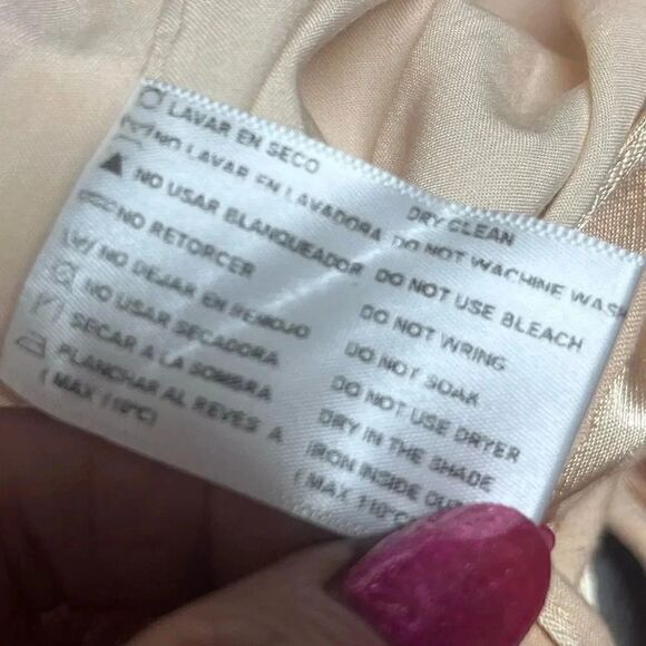 NWT womens AZULU golden stripes lesedi midi v neck ring ruffle dress size 2 - Picture 11 of 14